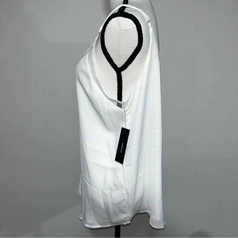Lulu’s White Mesh Lightweight Tank Top - Slightly Stained - Picture 8 of 10